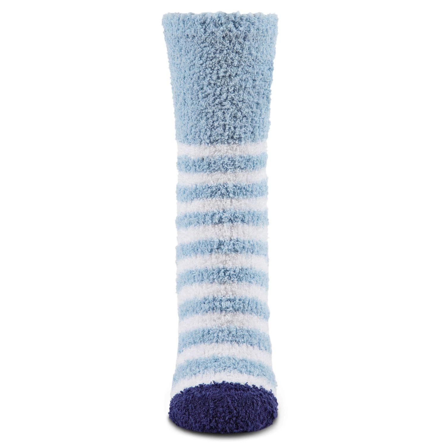 MeMoi Striped Dreidel Embroidery Cozy Holiday Crew Socks