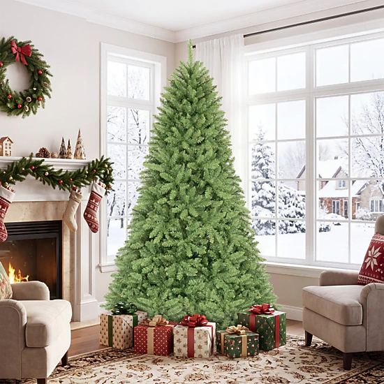 SUGIFT 6.5-Foot Artificial Hinged Spruce Christmas Tree, 1838 Tips ...