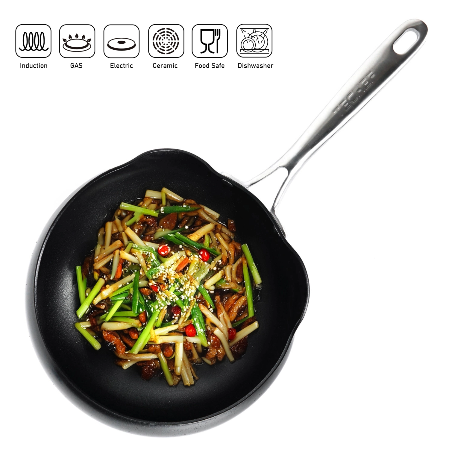 TECHEF Goody Pan - Stir-fry Wok Pan