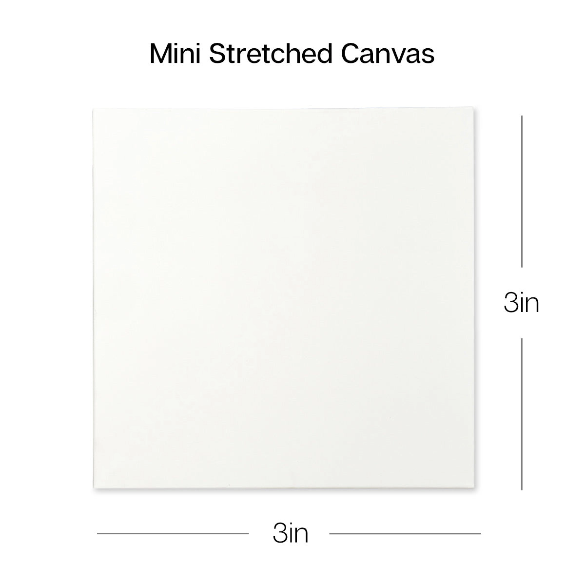 KINGART Mini Easel and Canvas Set, 3" x 3" 8-Pack