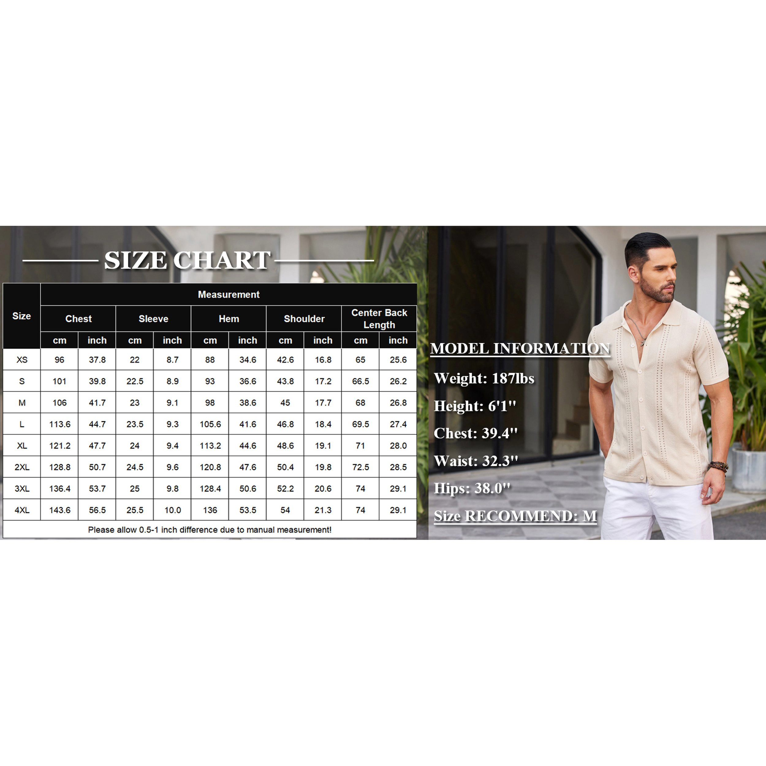 COOFANDY Men's Regular Fit Short Sleeve Camp Shirt