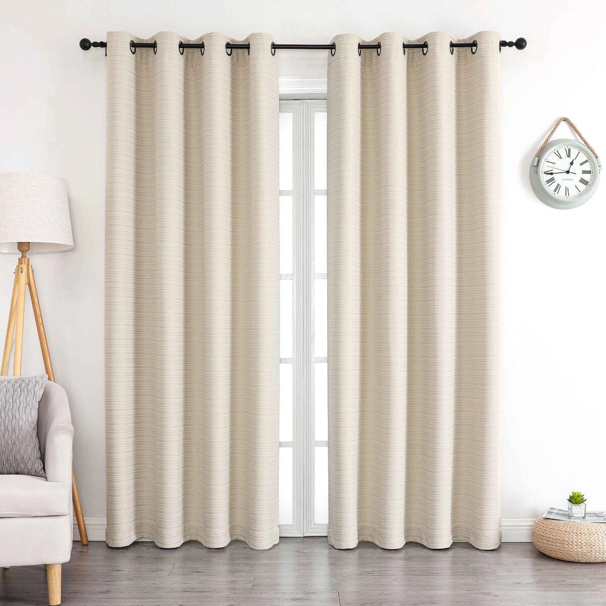Kate Aurora 1 Piece Grace Hotel Room Darkening Grommet Top Window Curtain Panel - 84 in. Long