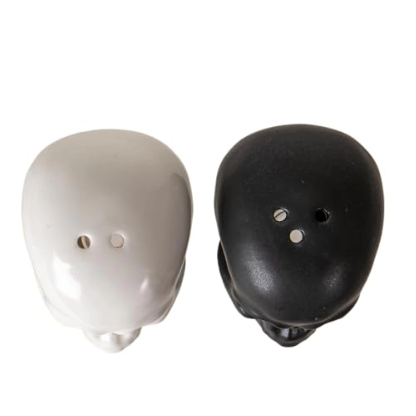Pacific Giftware Black and White Skulls Ceramic Salt And Pepper Shaker Set