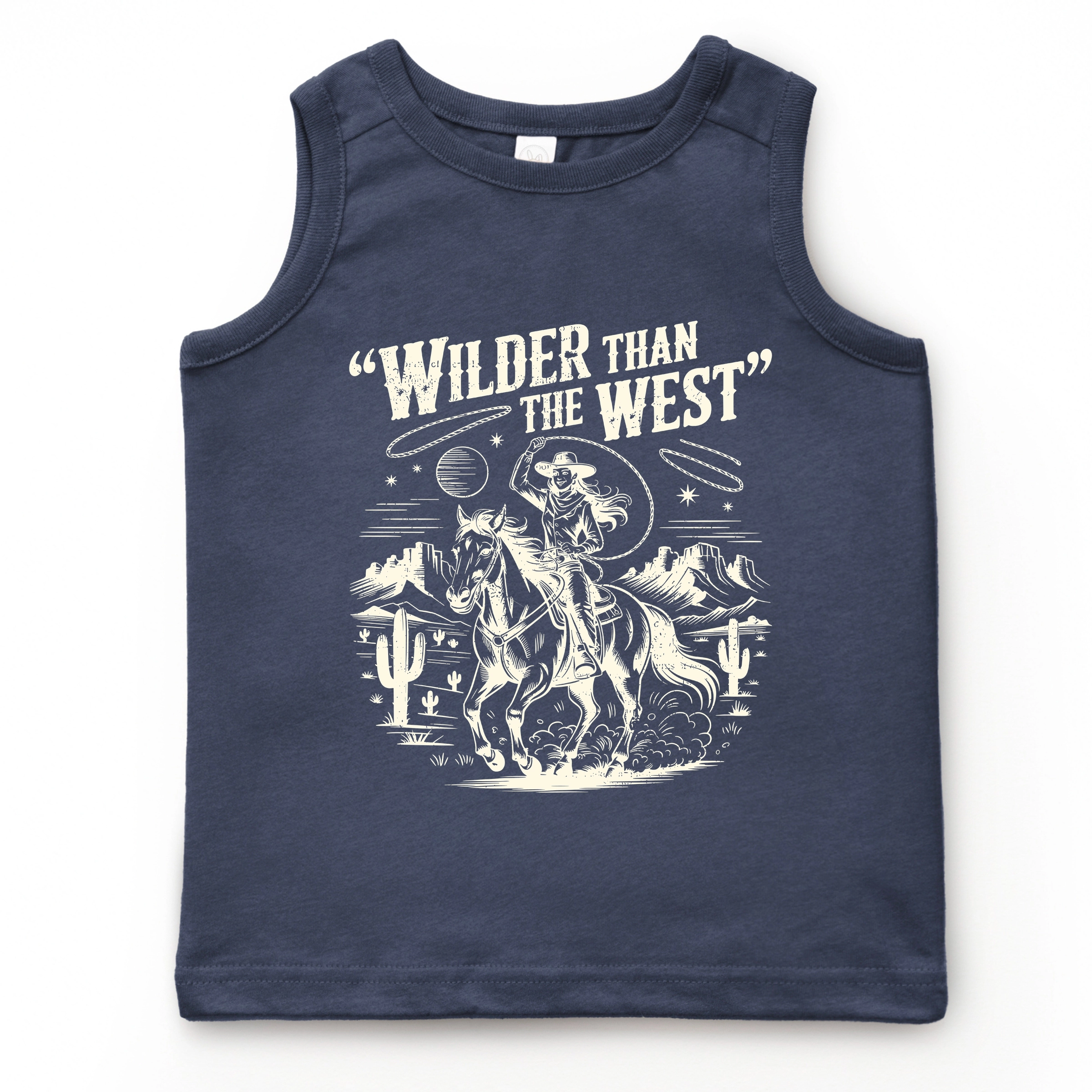 The Juniper Shop - Wilder Than West Cowgirl Youth Tank Top