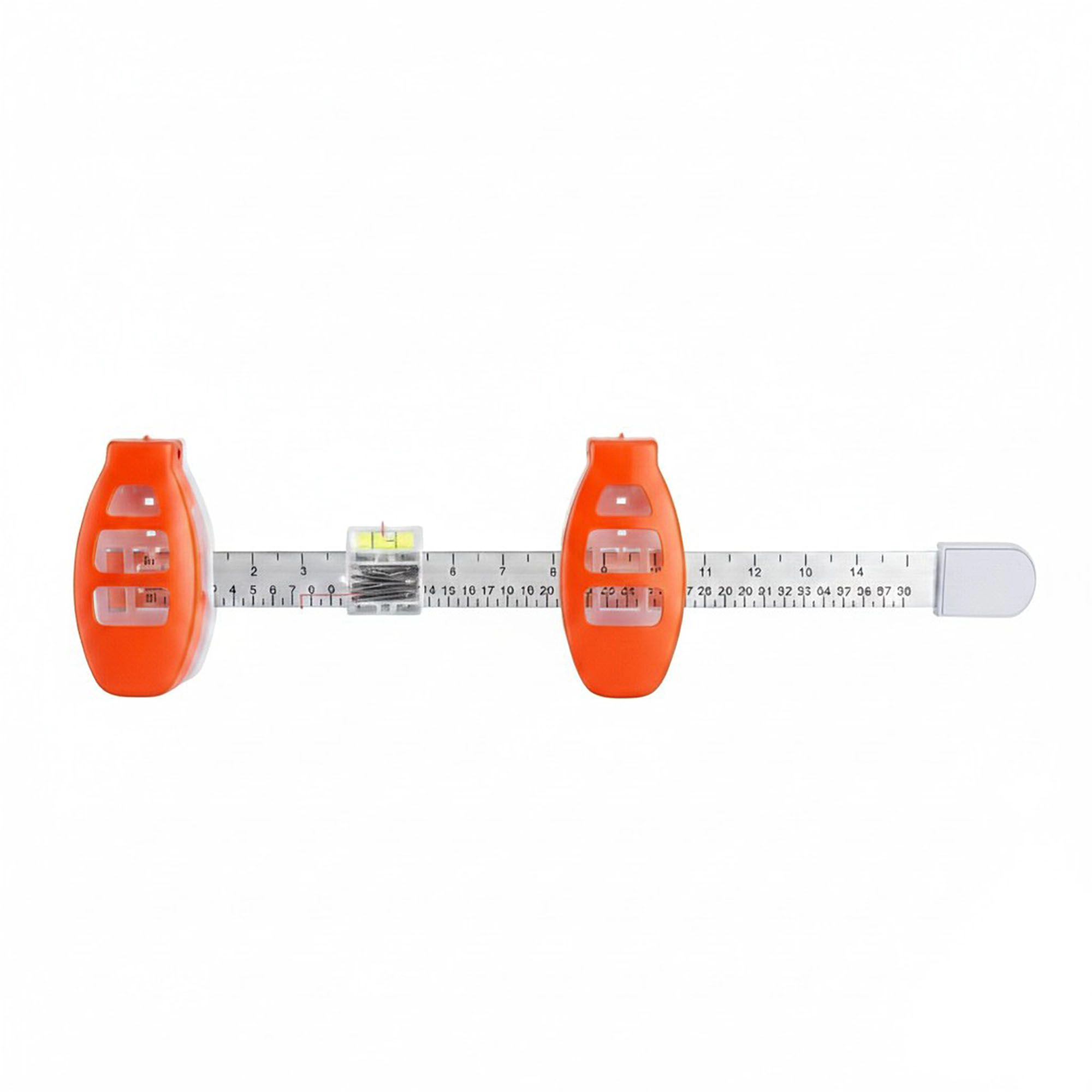 Alilang Unisex Wall Mount Measuring and Leveling Tool with Dual Position Markers and Built In Bubble Level