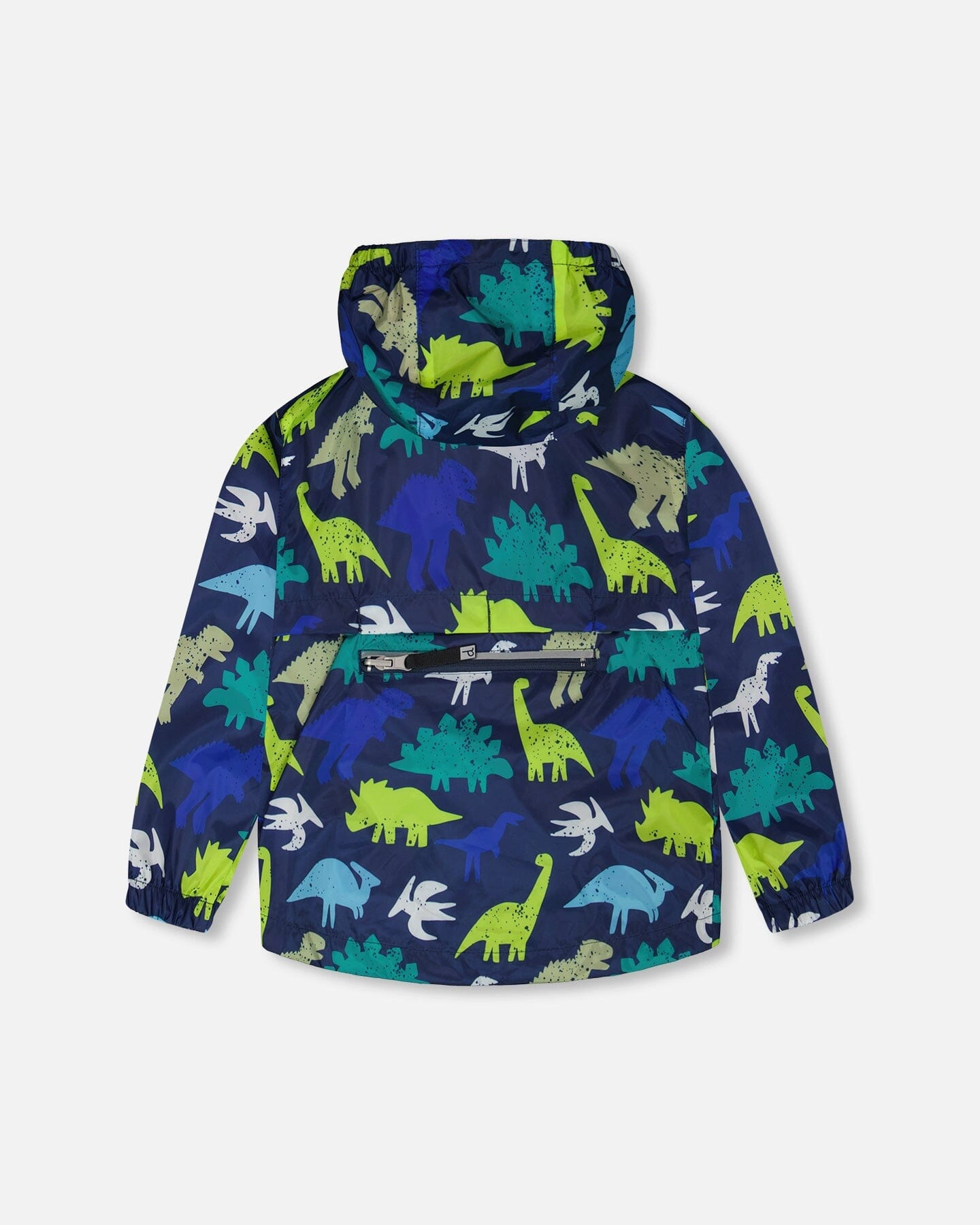 Deux par Boys Packable Windbreaker Polyester Dinosaur Print