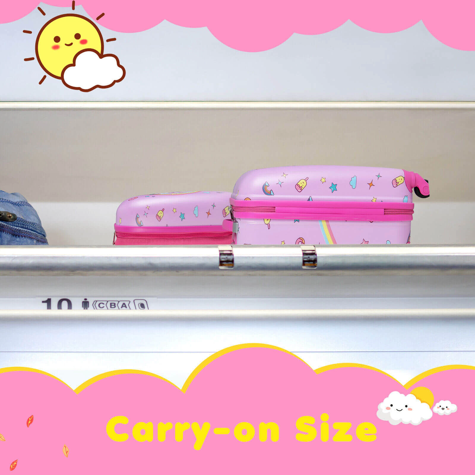 Hivvago Kids Luggage and Backpack Set