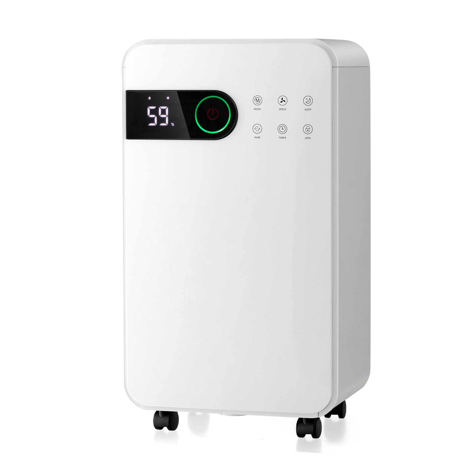 SUGIFT 32-Pint 2000-sq ft Dehumidifier with 3-Color Humidity Indicator Auto Defrost and Child Lock