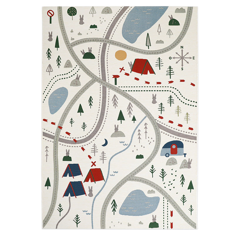 Nattiot Kids Indoor & Outdoor Play Mat Little Camper