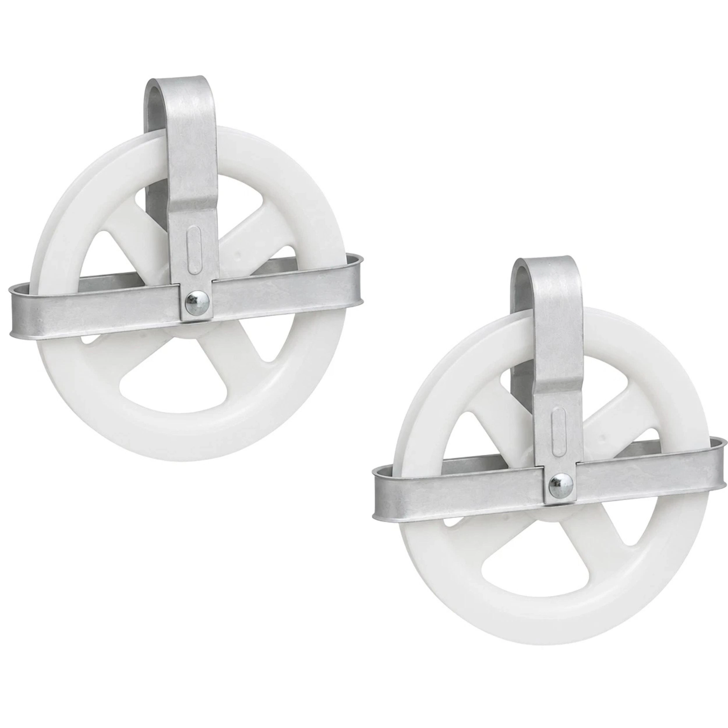 Home Collection Pack of 2,  5" Clothesline Pulleys Weather-Resistant