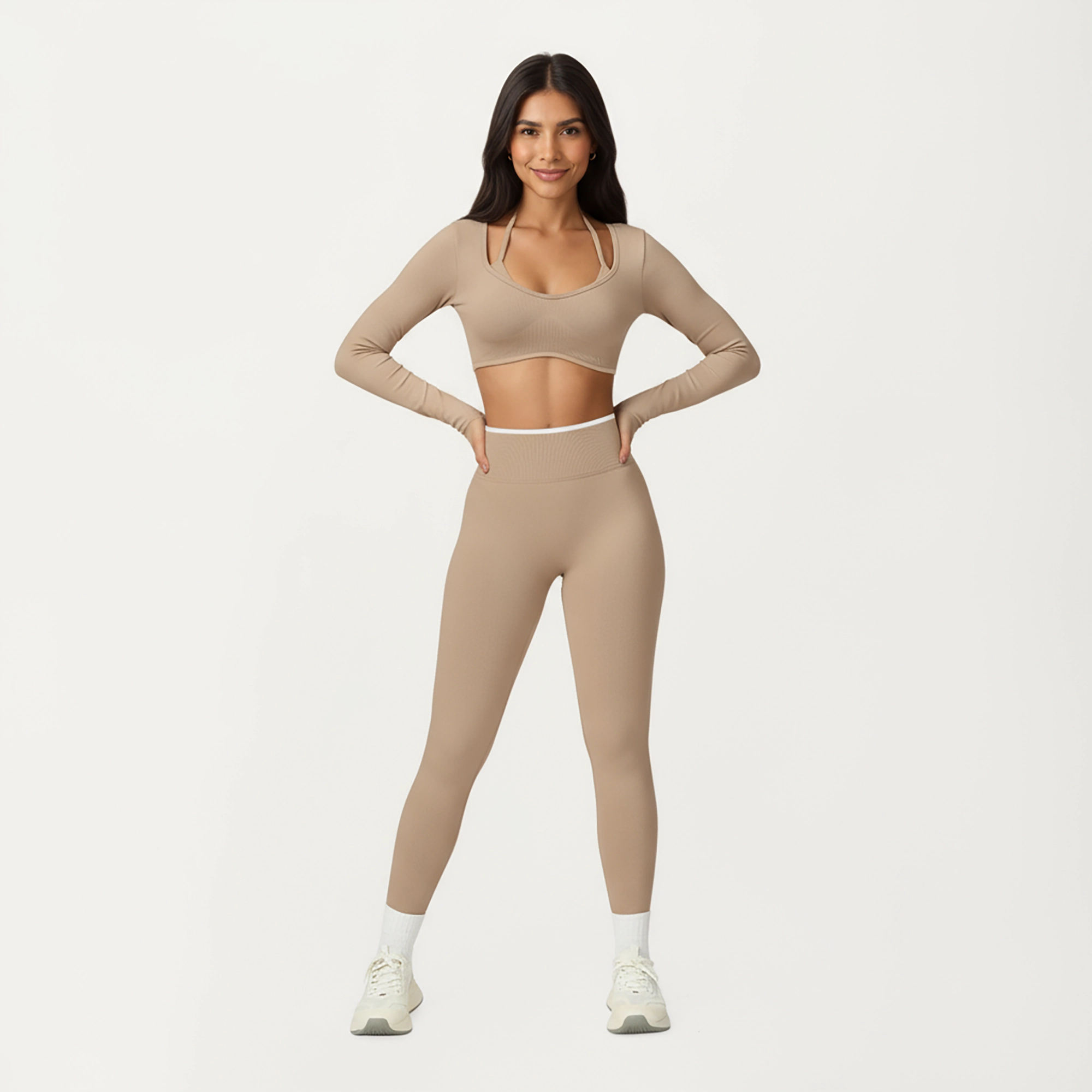 Anna-Kaci Women's High-Waist Seamless Athletic Leggings with Stretch Fit and Contoured Design