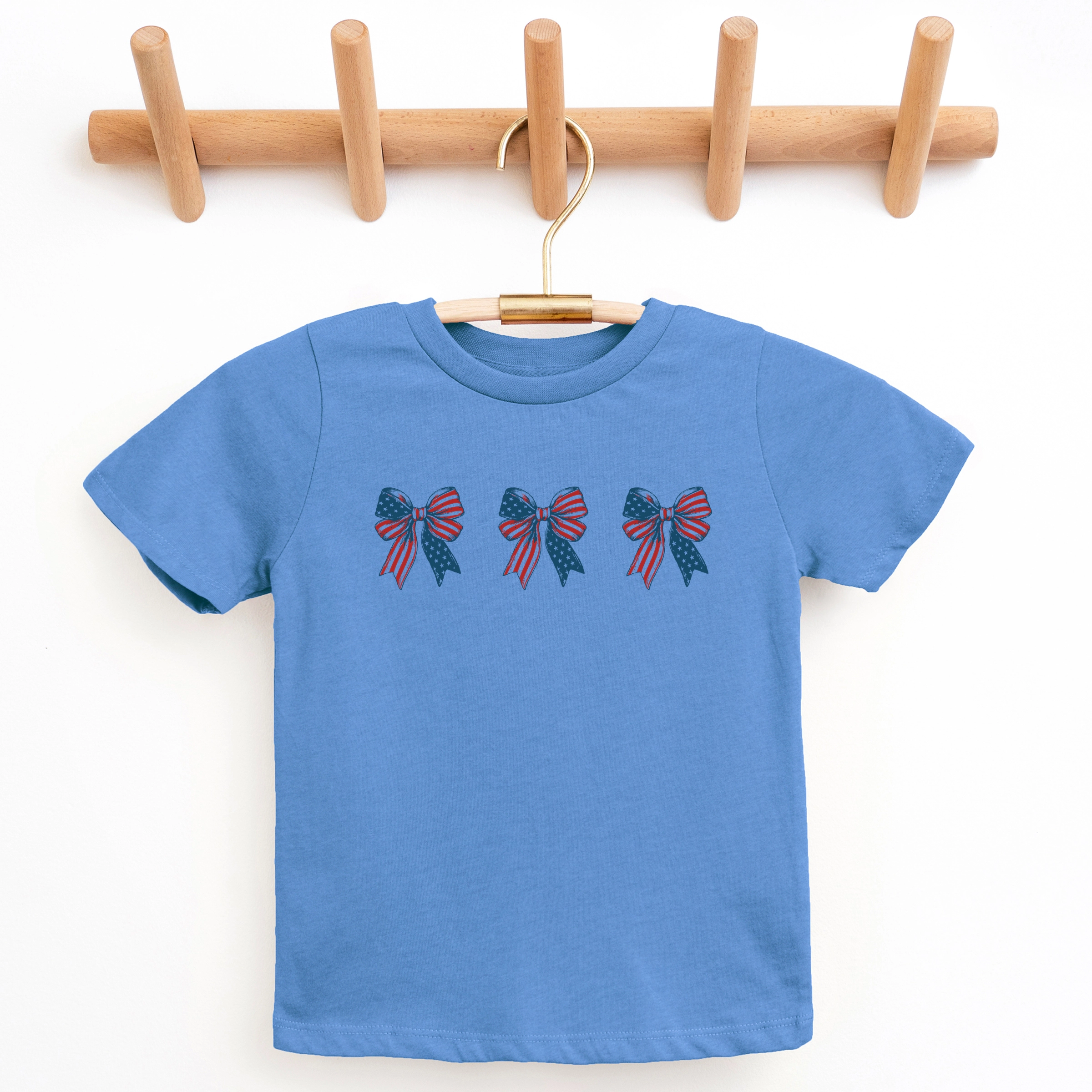 The Juniper Shop - Patriotic Bows Row Youth Short Sleeve Graphic T-Shirt
