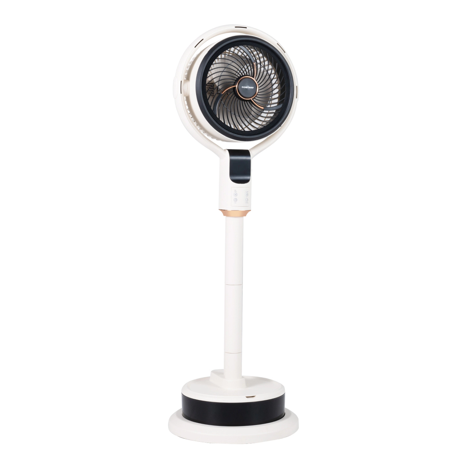 LJG Misting Pedestal Fan Air Circulator with 90° Auto Oscillation Floor Standing Fan with 8 Speeds