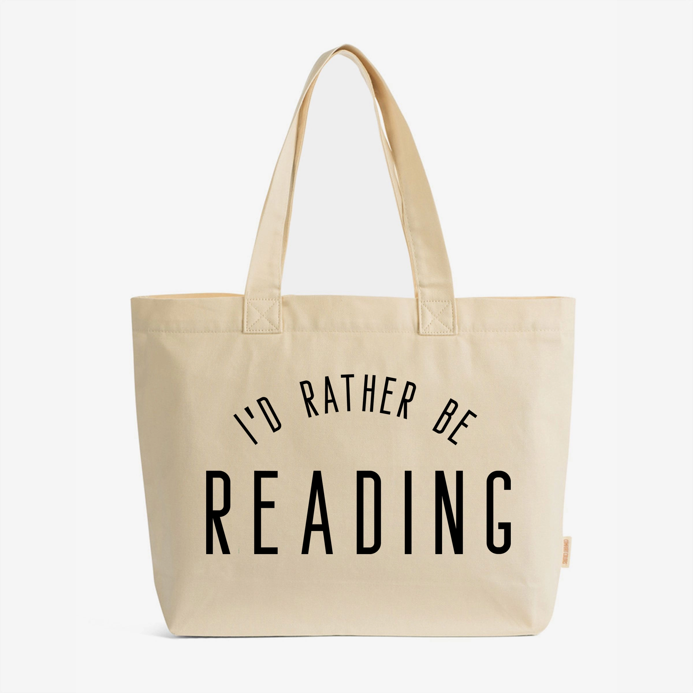 Simply Sage Market - Zippered Canvas Tote I'd Rather Be Reading