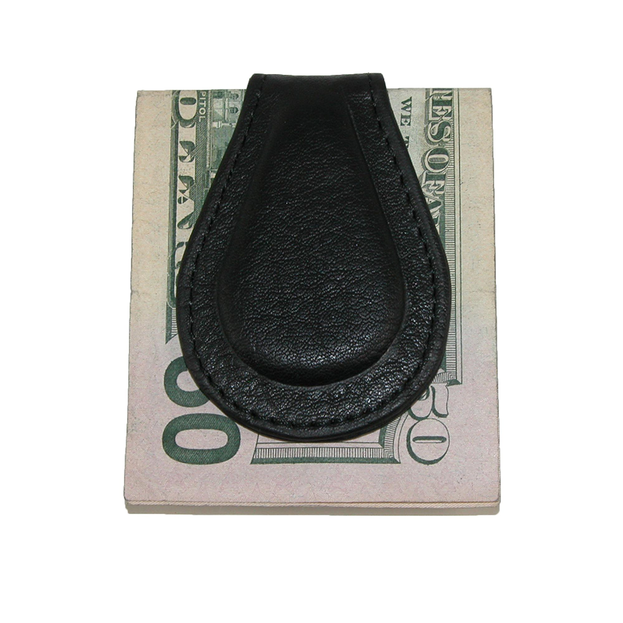 Paul & Taylor Men's Leather Magnetic Money Clip