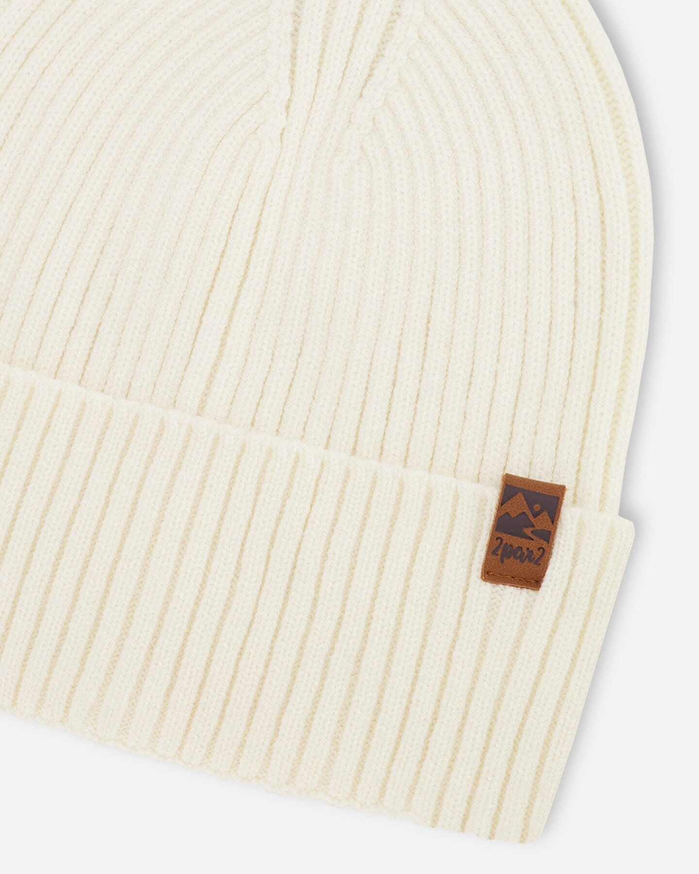 Deux par Deux Unisex Knit Ribbed Hat