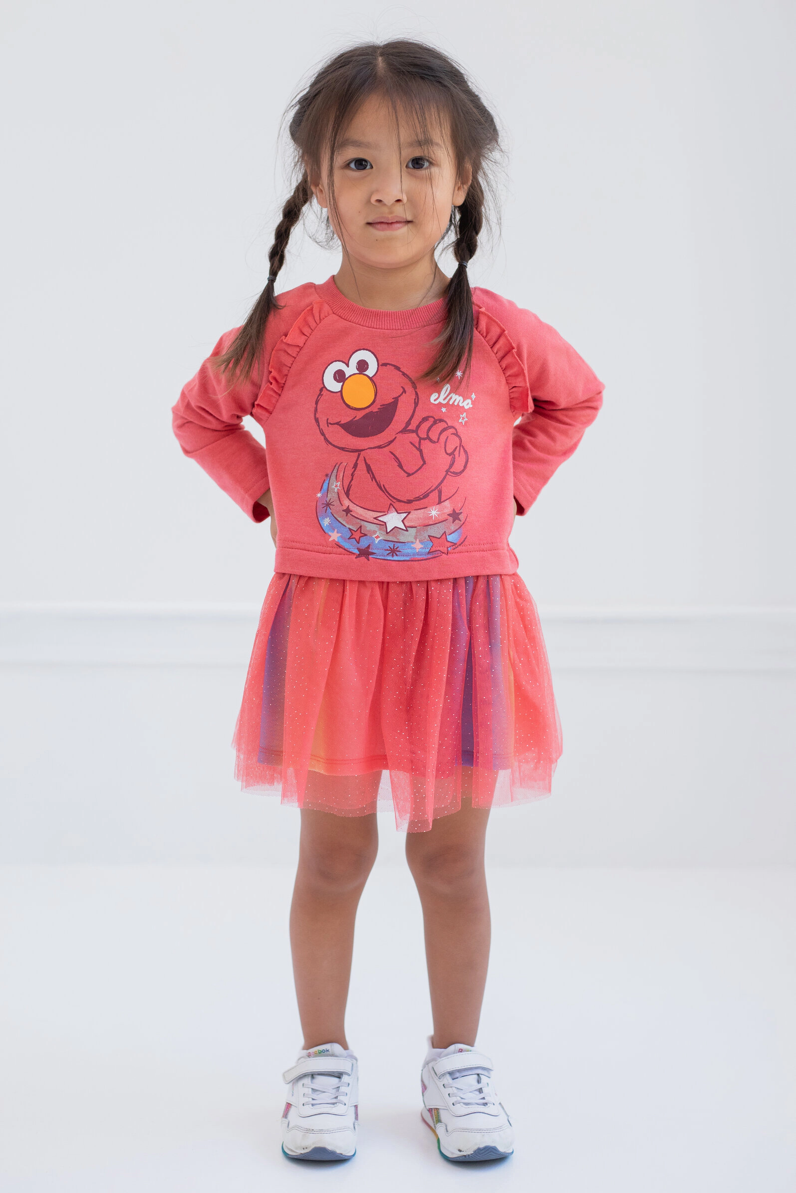 Sesame Street Elmo Girls' Glitter Tutu Dress