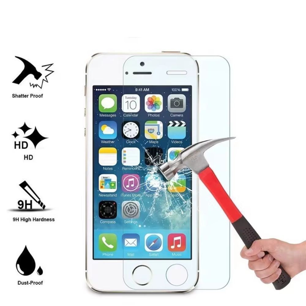 Qixxronics for iPhone SE 3 / SE 2 Screen Protector, [3-Pack] Tempered Glass Screen Protector Film 4.7"