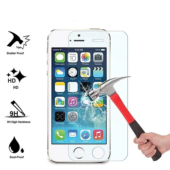 Qixxronics for iPhone SE 3 / SE 2 Screen Protector, [3-Pack] Tempered Glass Screen Protector Film 4.7"