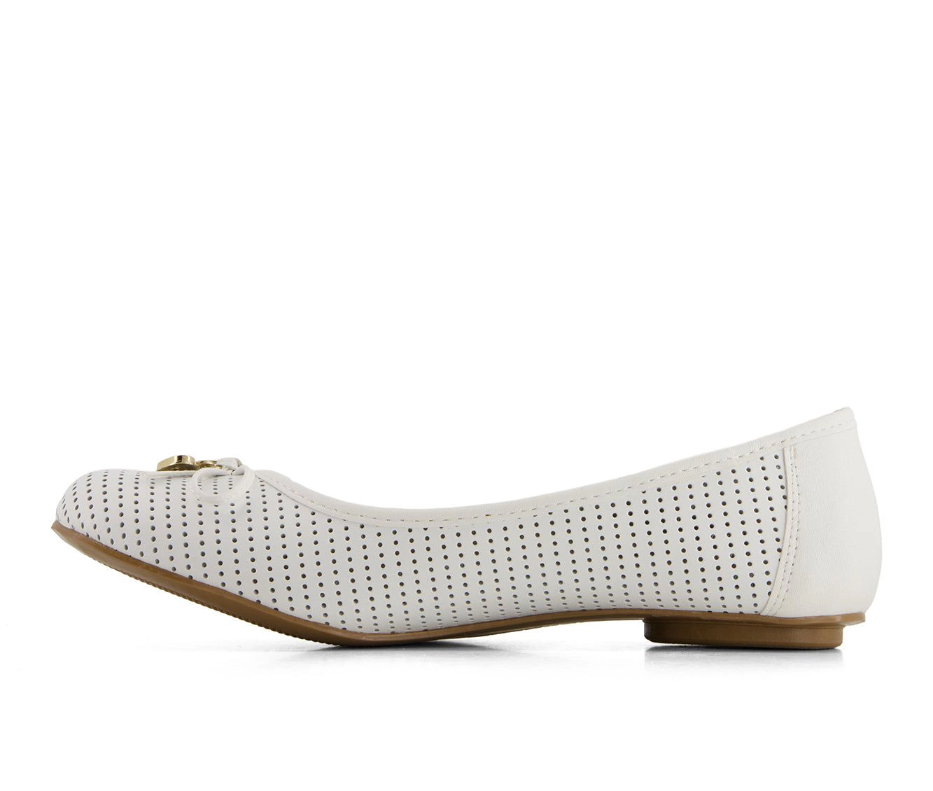 Andrea Womens Laser Cut Pattern Ballerinas