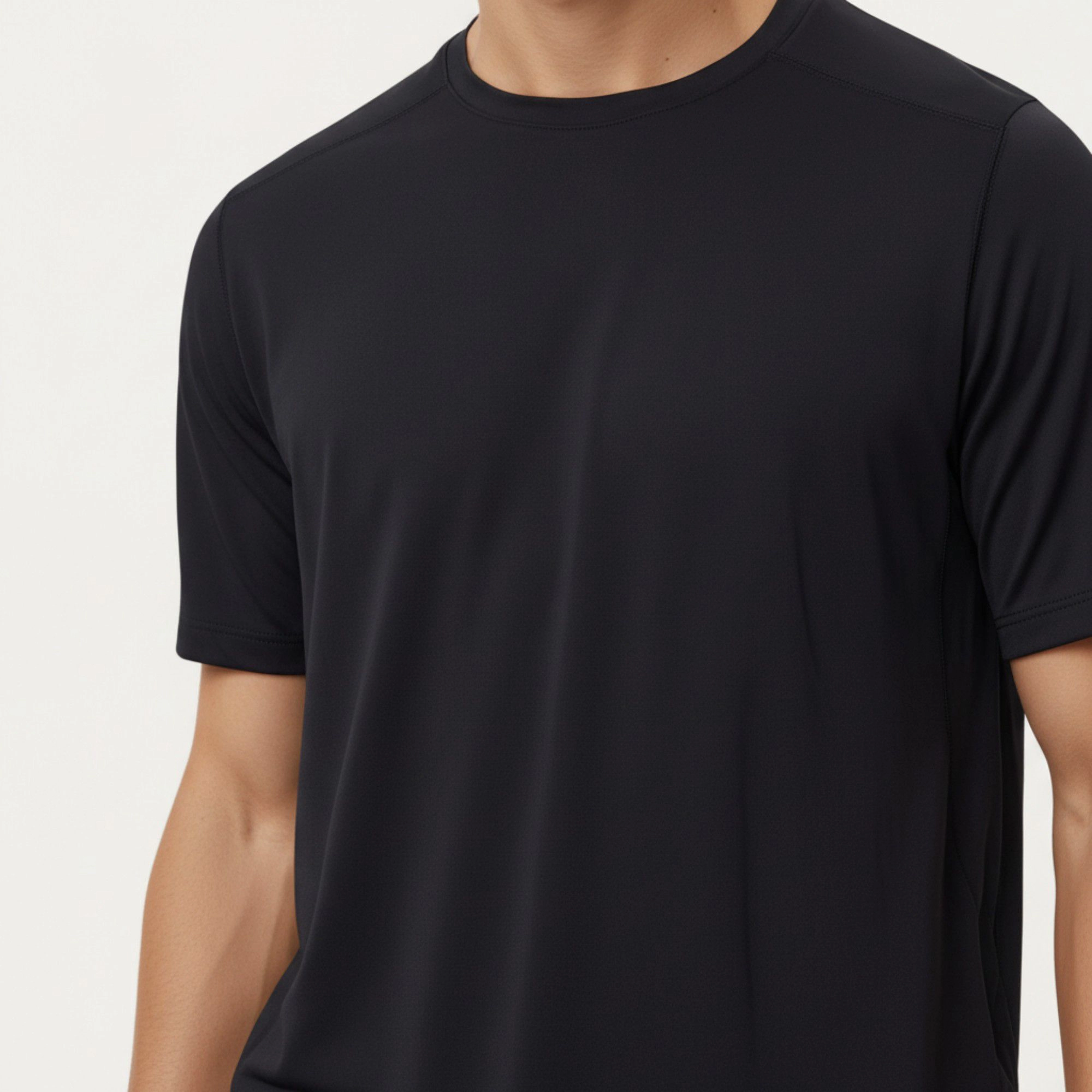 Anna-Kaci Men's Short Sleeve Crew Neck Performance T-Shirt with Lightweight Stretch Fabric