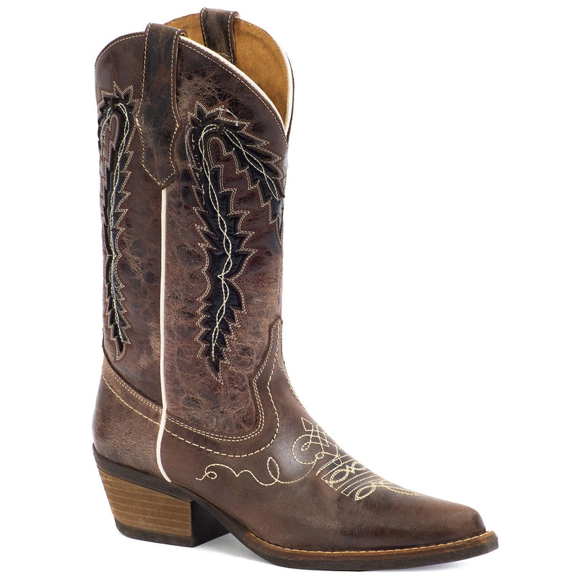 Forastero Womens Cowgirl Leather Western Boots