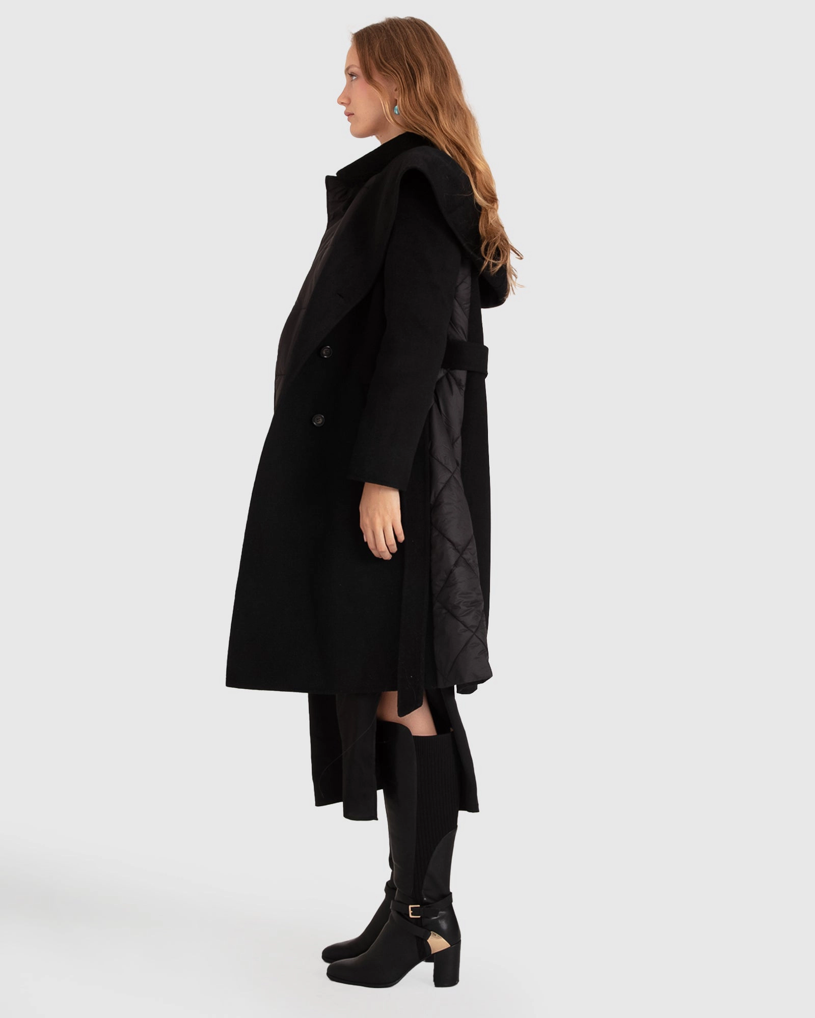 Belle & Bloom Womens Walk Me Home Convertible Coat