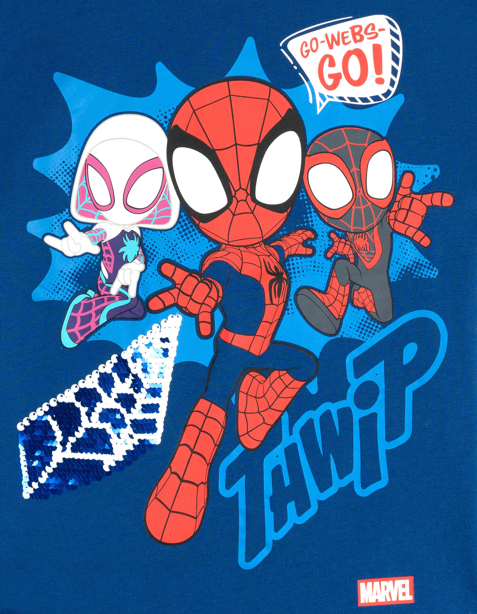 Marvel Spidey and His Amazing Friends Boys' Sequin T-Shirt
