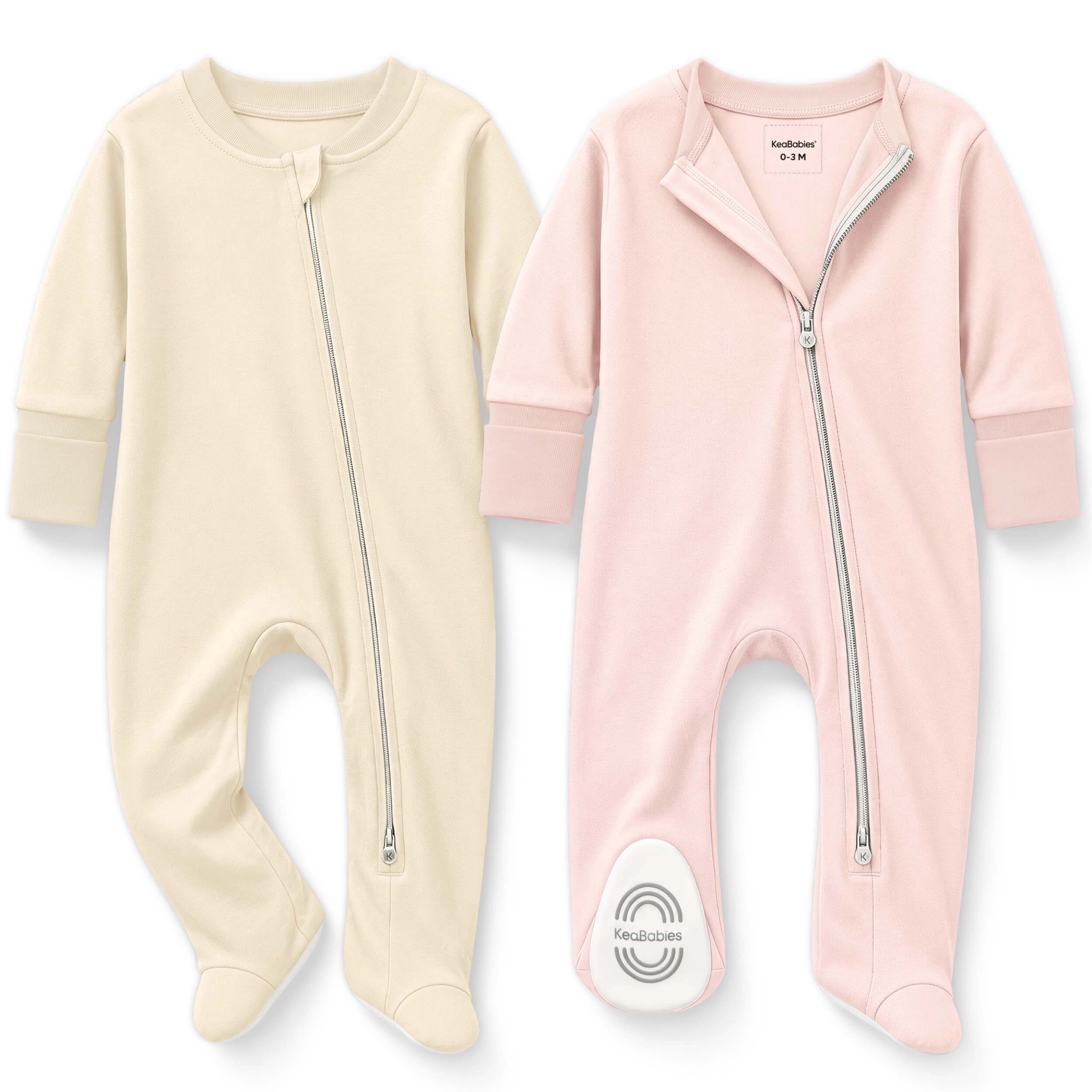 KeaBabies Soothe Baby Sleep & Play Footies