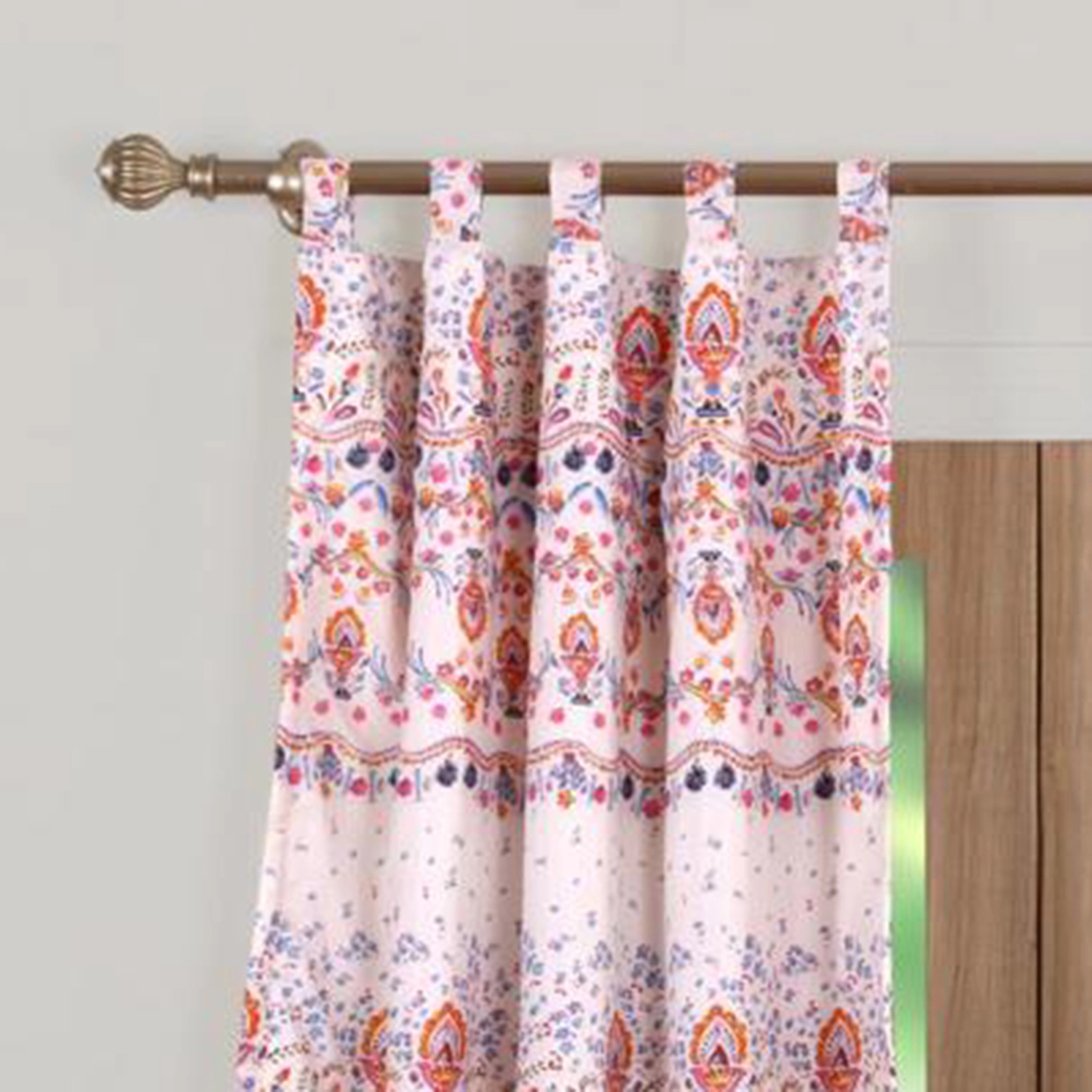 Barefoot Bungalow Amber Window Curtain Panel Pair (2) - 42x84", Multi