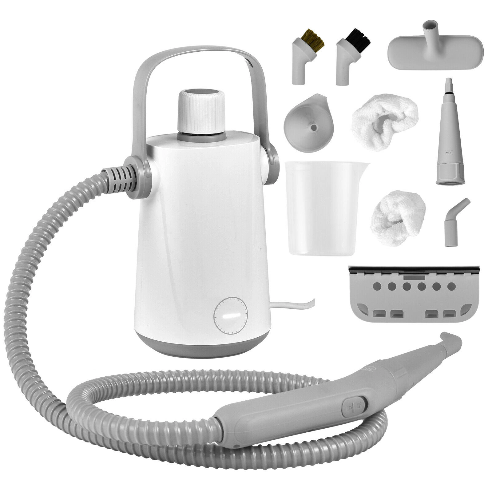 SUGIFT 1000W 4-lb Handheld Portable Steam Cleaner with 10 Accessories 46-in Hose and 10-ft Cord