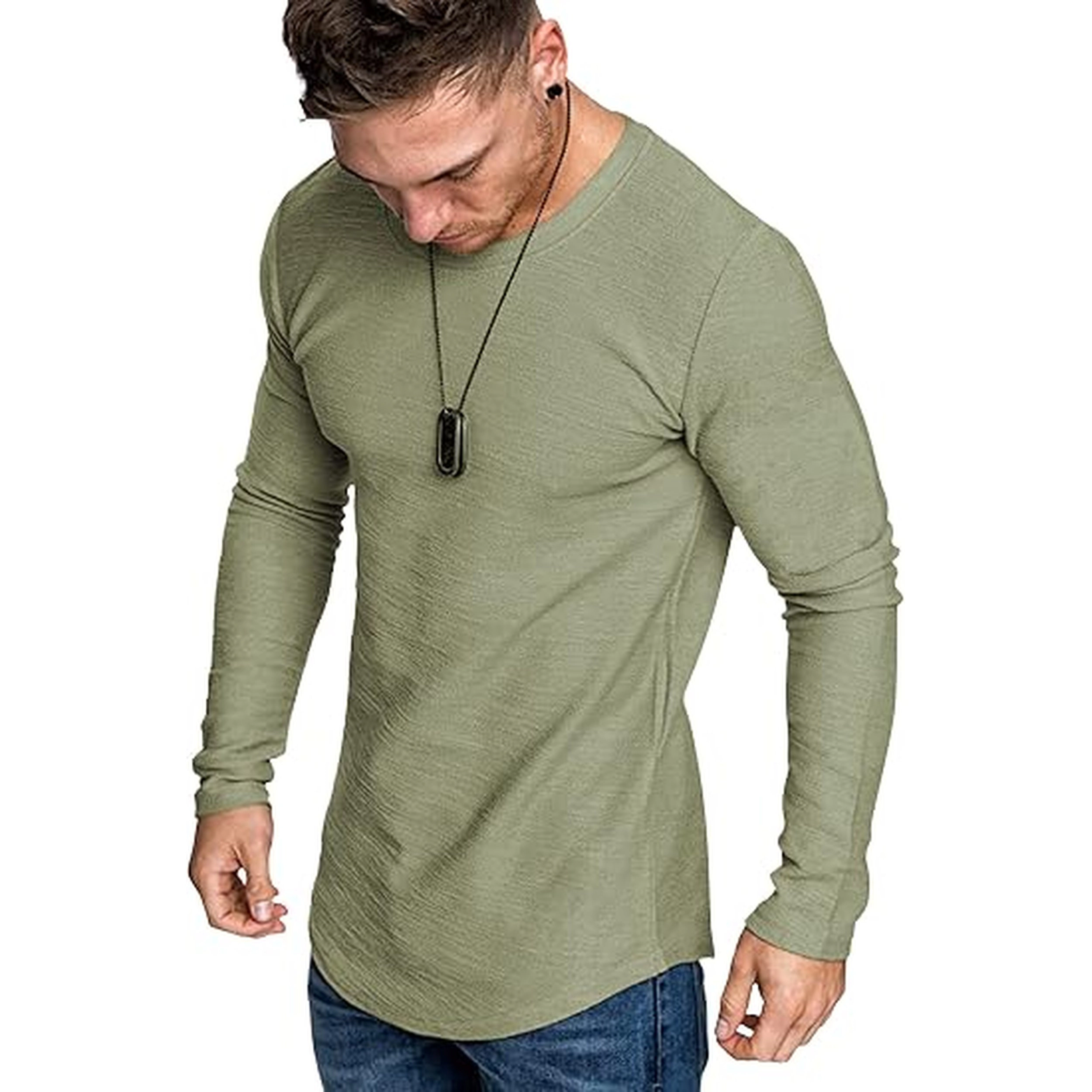 COOFANDY Men's Slim Fit Long Sleeve Crew Neck T-Shirt