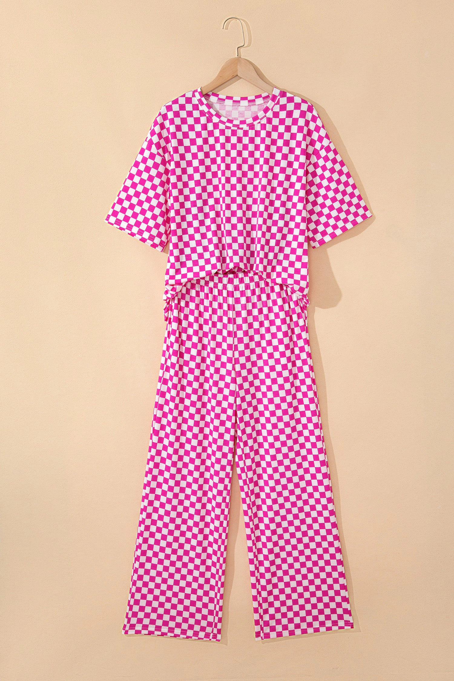Threaded Pear Womens Elisa Print Half Sleeve Lounge Set