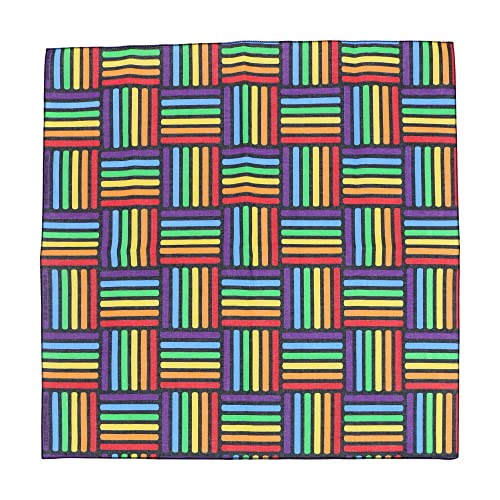 CTM Cotton Rainbow Weave Print Bandana
