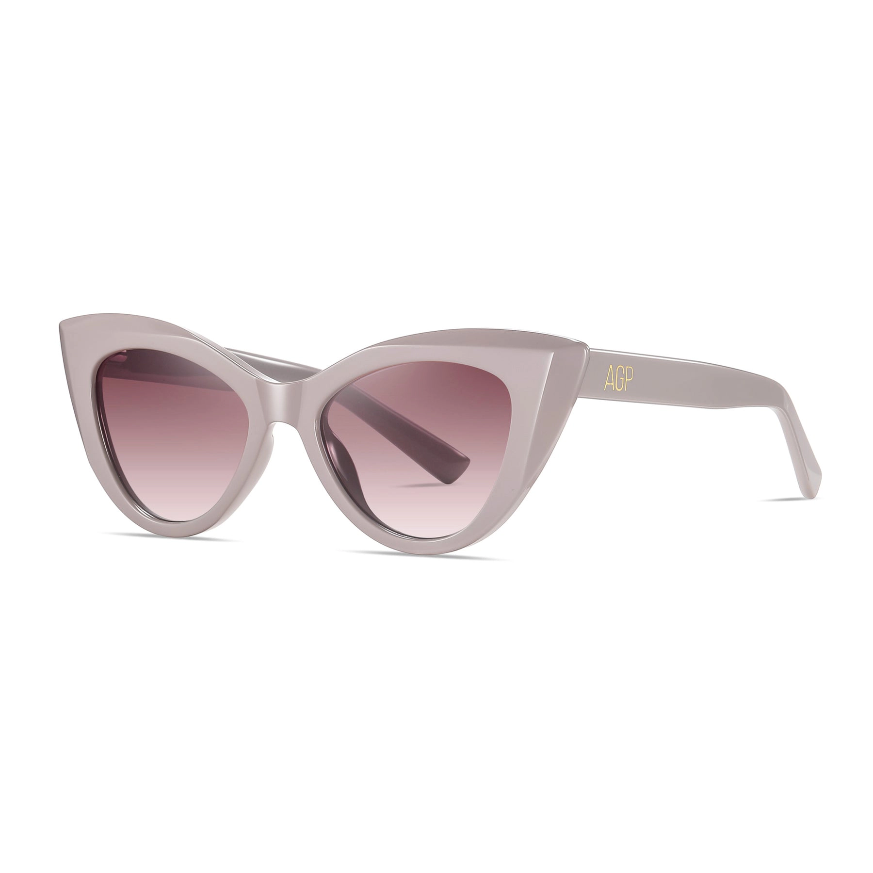 AGP PARIS Women's Cat Eye Acetate Polarized Lens UV400 Sunglasses