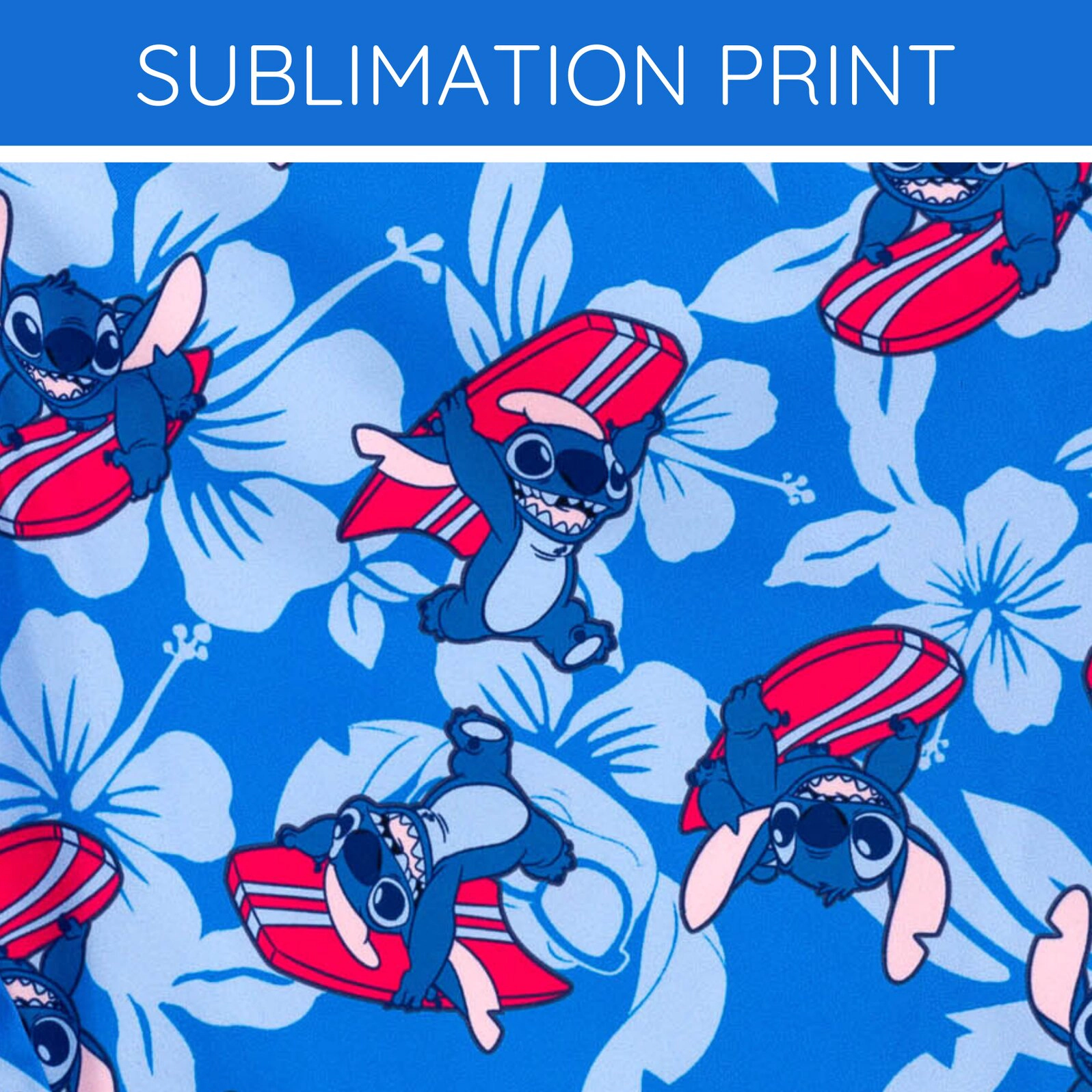 Disney Lilo & Stitch Boys' Hawaiian Swimwear Swim Trunks