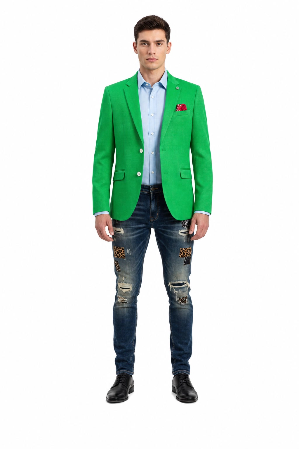 Elie Balleh Men's Slim Fit Solid Blazer Sports Coat Jacket