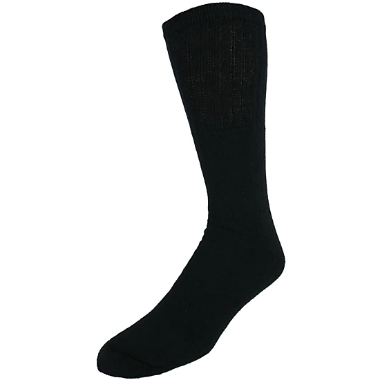 CTM Men's Big and Tall Cotton Blend Casual Tube Socks 4 Pair Value Pack
