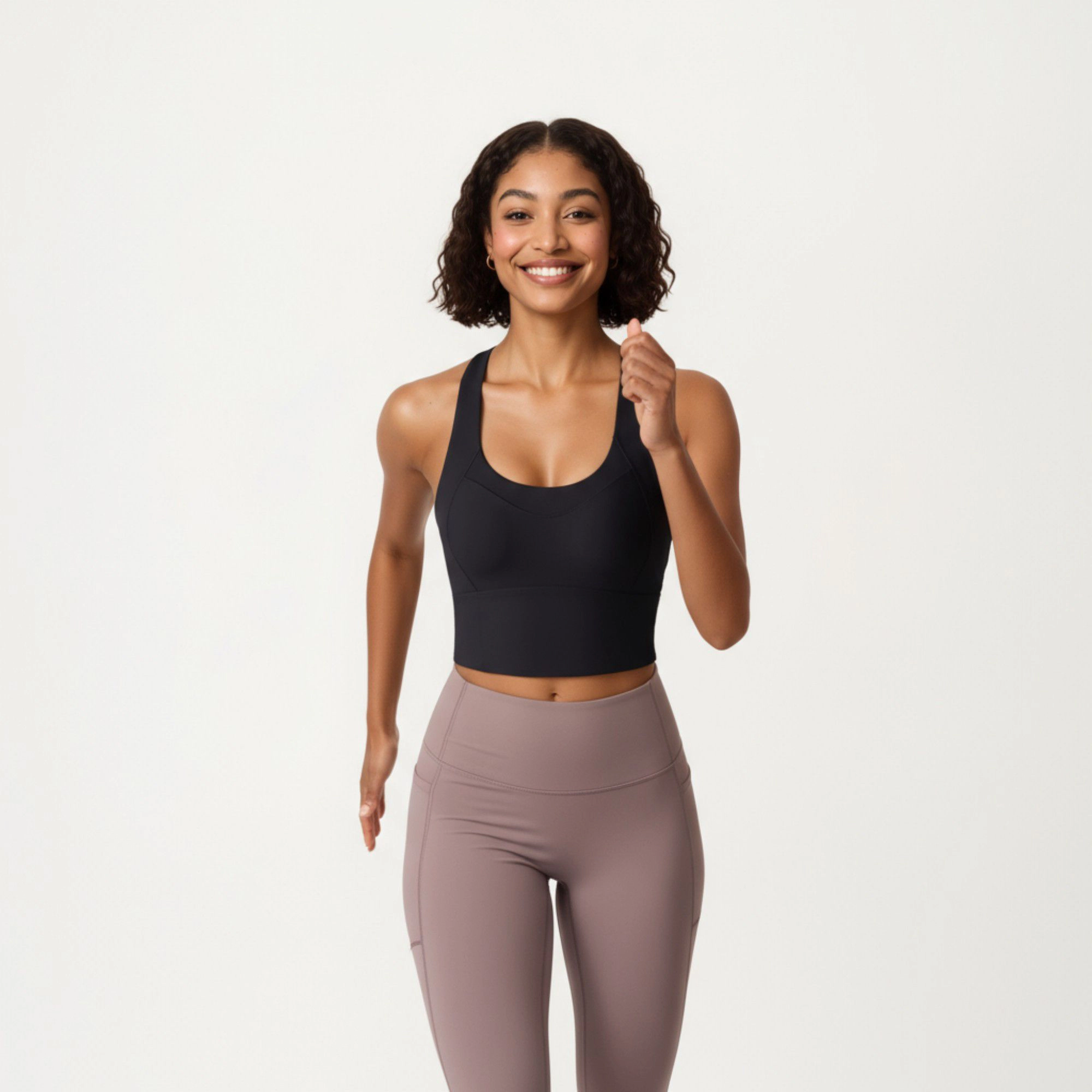 Anna-Kaci Women's Cross Back Sports Tank Top with Scoop Neckline and Wide Supportive Band