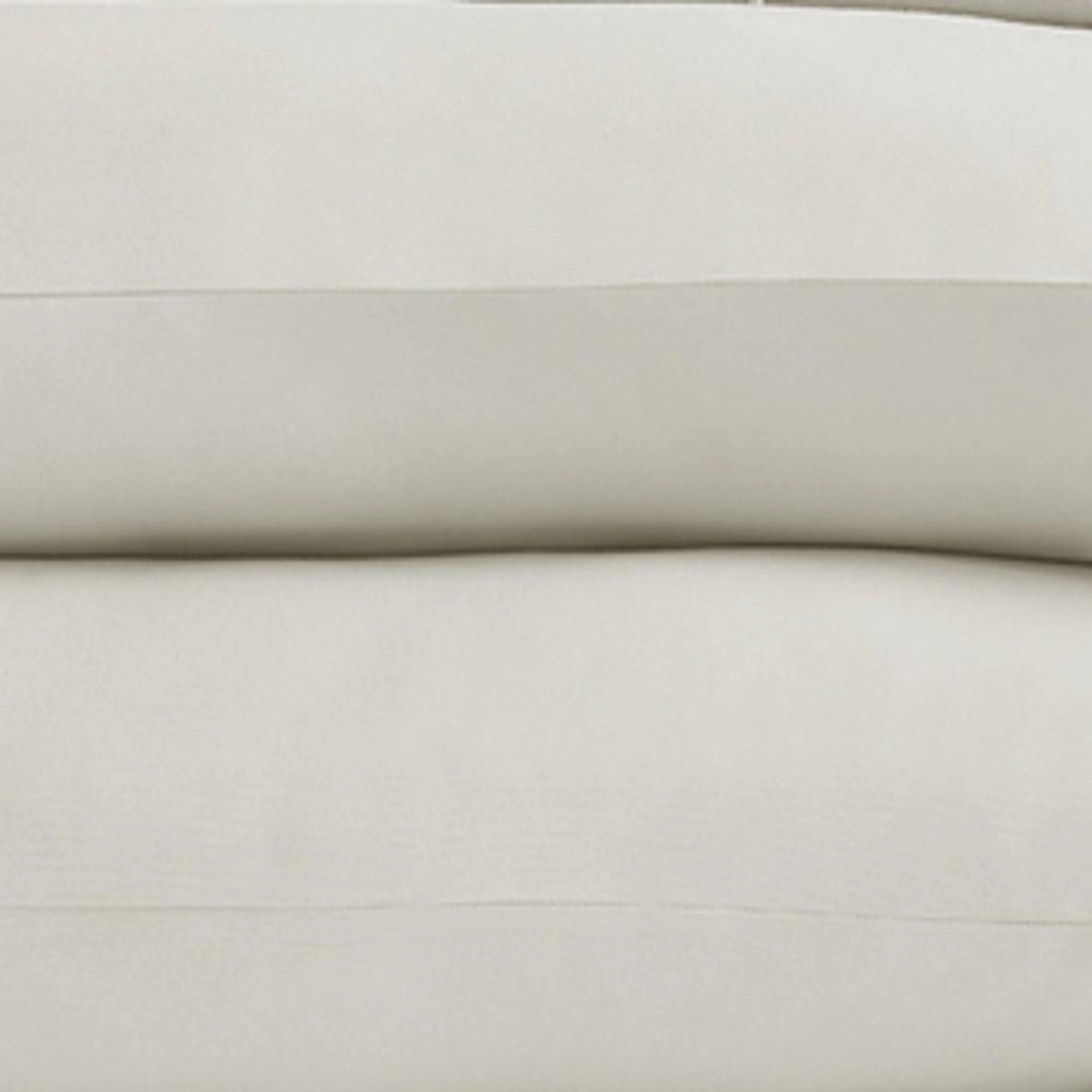 Perthshire Platinum Concepts 1000 Thread Count Solid Sateen Sheet 4 Piece Set Queen Ivory