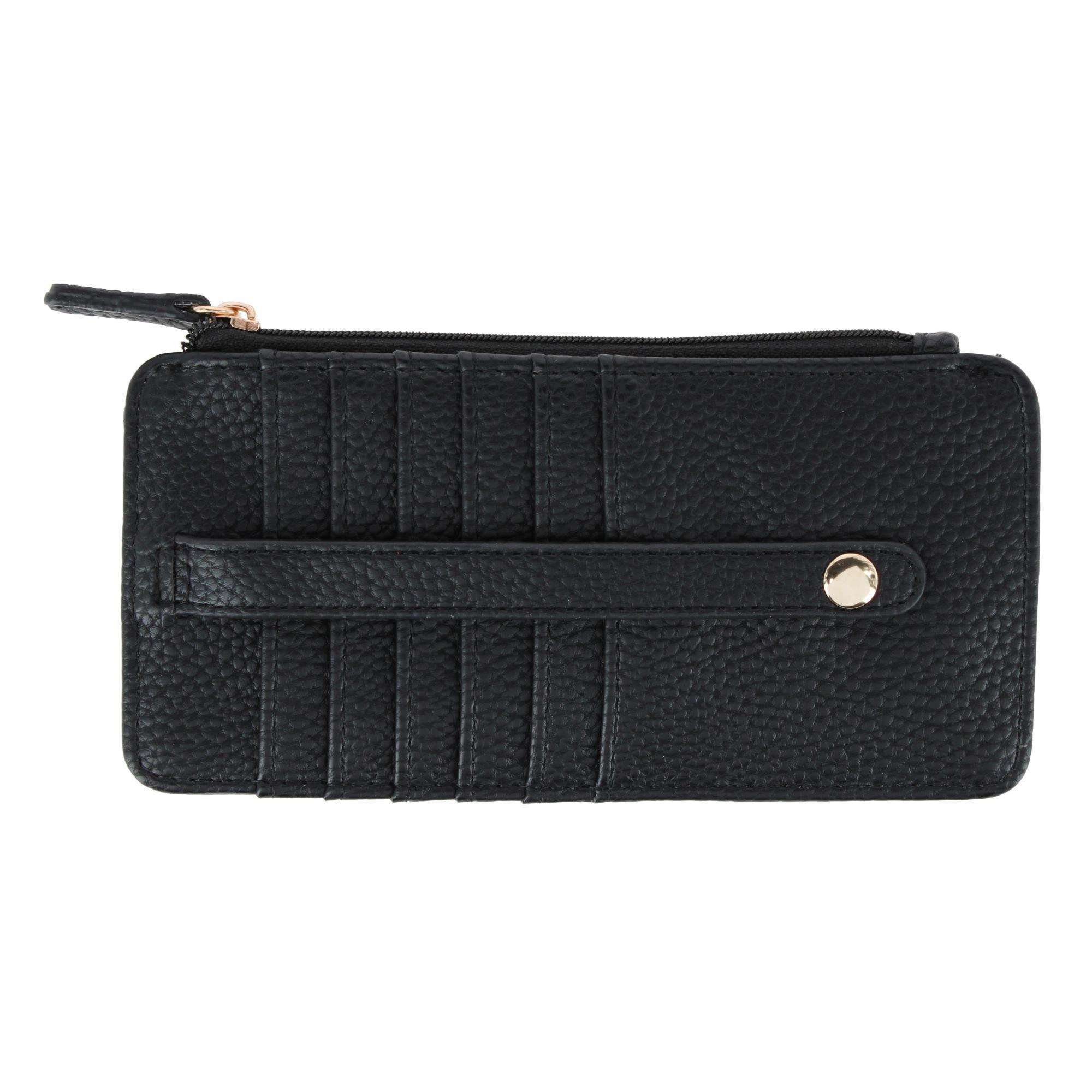 Julia Buxton Women's Vegan Leather Thin Card RFID Organizer Case