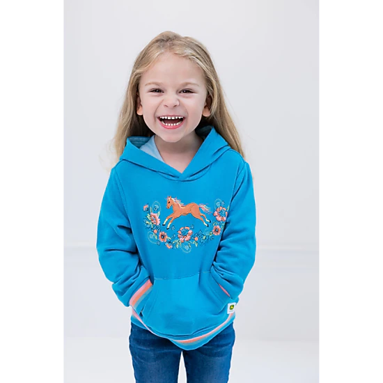 John Deere Girls' Fleece Hooded Sweatshirt