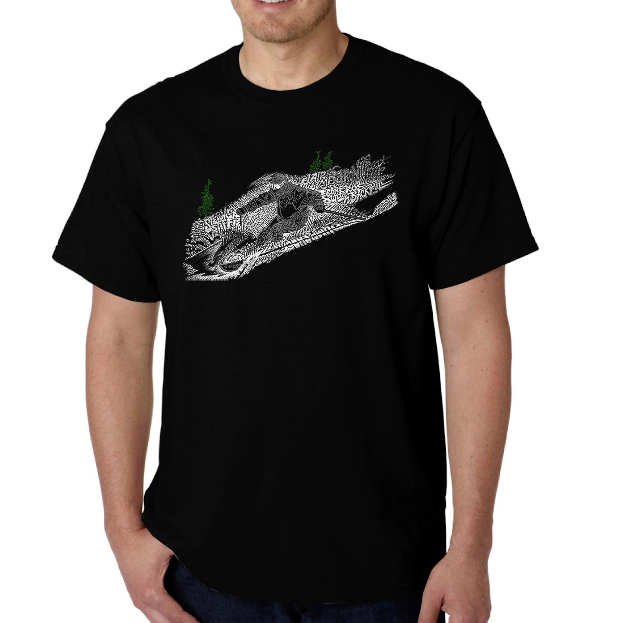 LA Pop Art Men's Word Ski Graphic T-Shirt