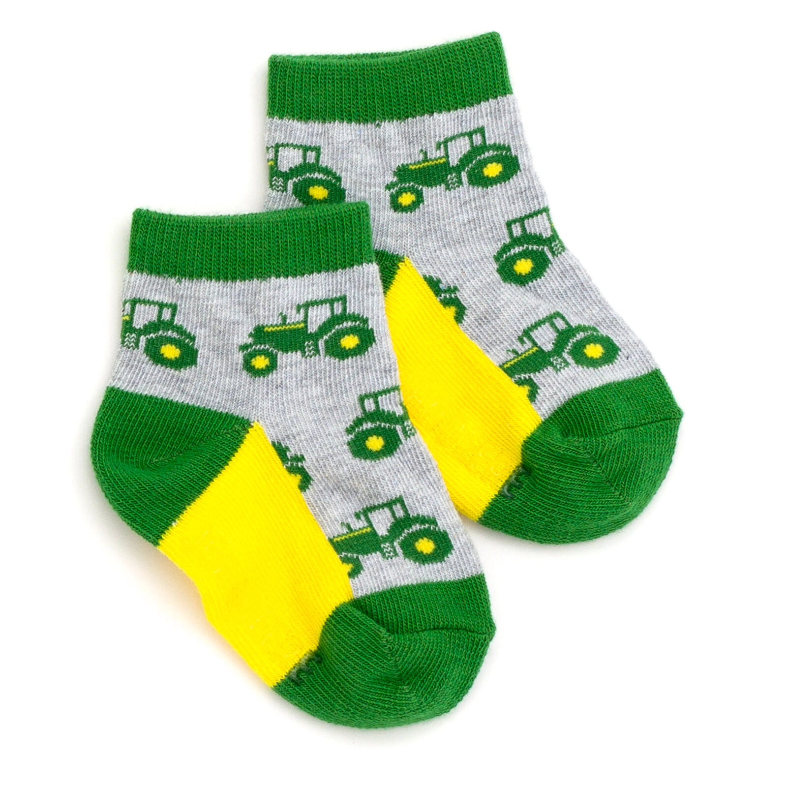 John Deere Baby Boys' Non-Slip Grip 3-Pack Ankle Socks