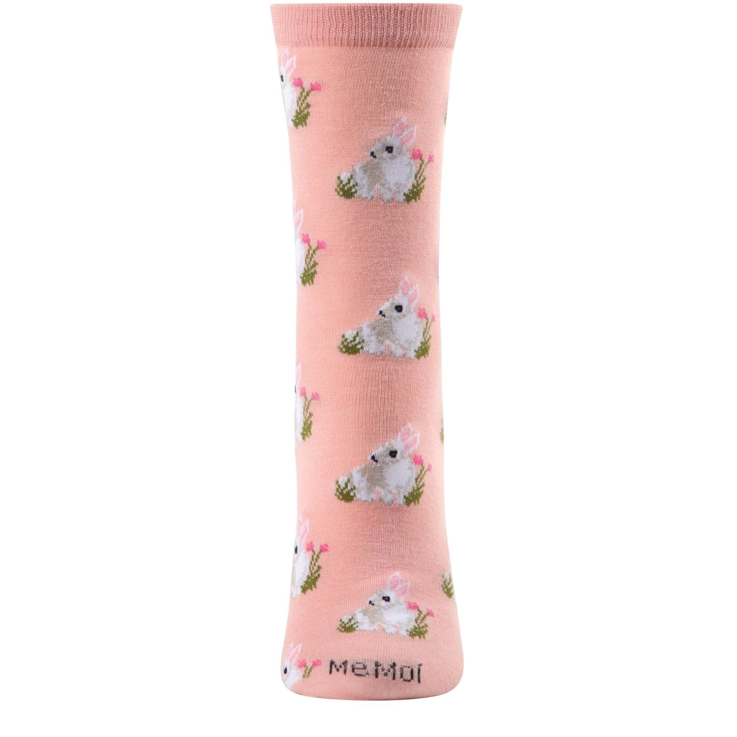 MeMoi Rabbits Bamboo Blend Crew Socks