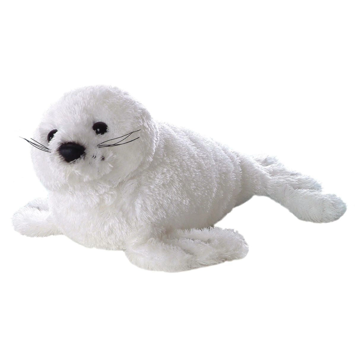 Aurora Mini Flopsie White Harp Seal 8-Inch Stuffed Animal Plush