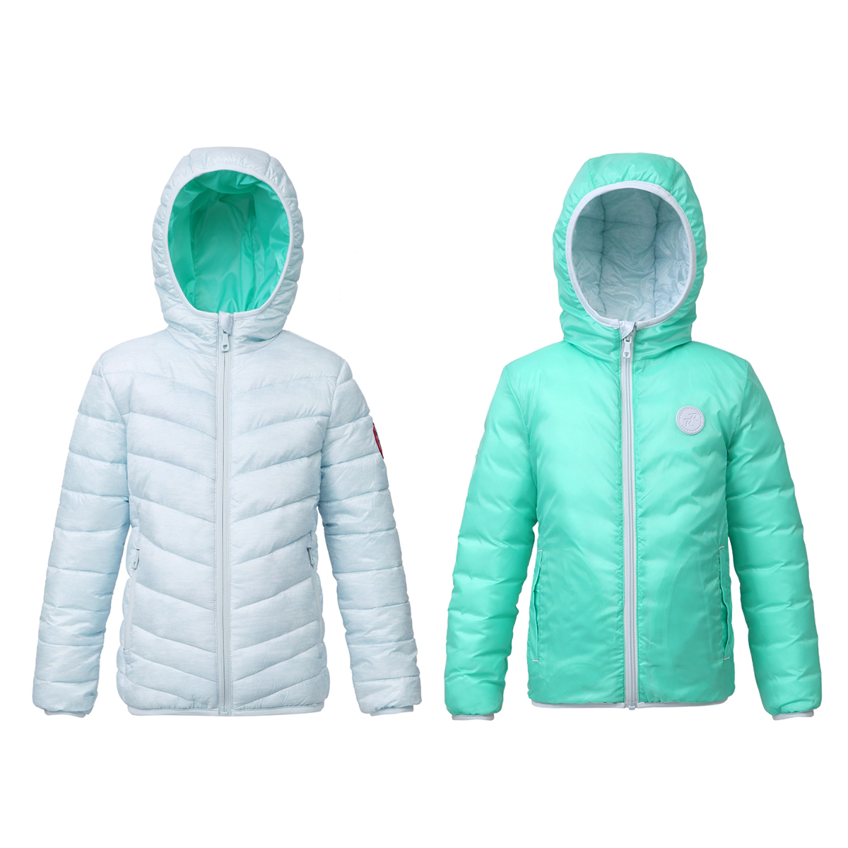 Rokka&Rolla Little & Big Kid Girls Reversible Lightweight Puffer Jacket