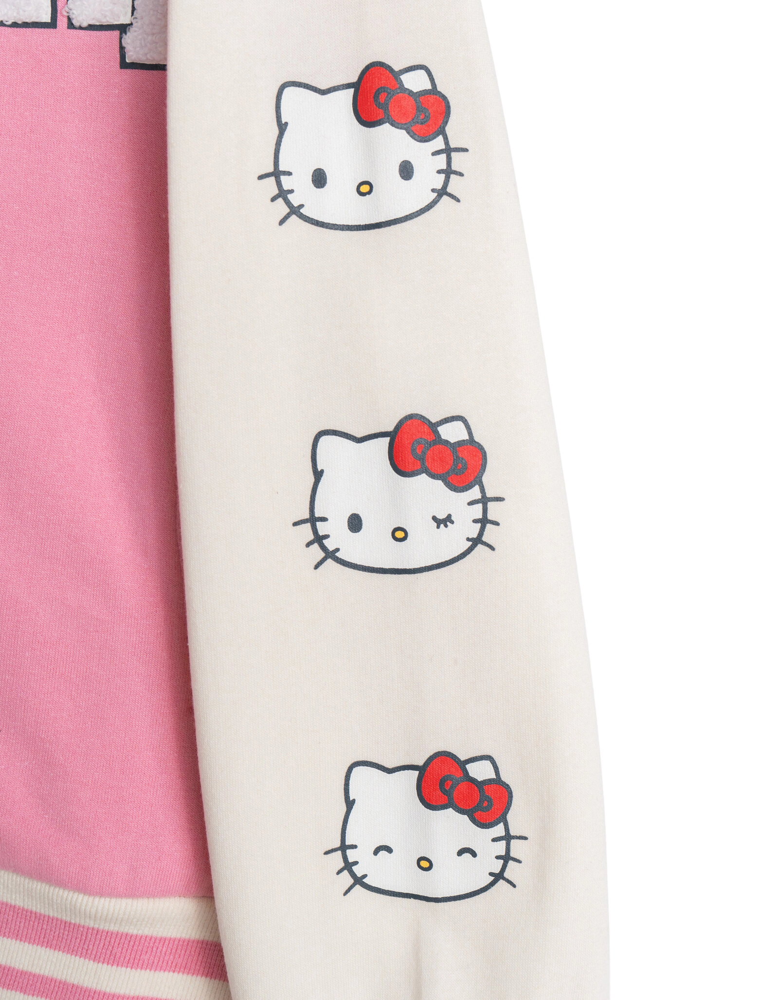 Hello Kitty Girls' Fleece Varsity Jacket and Pants Set