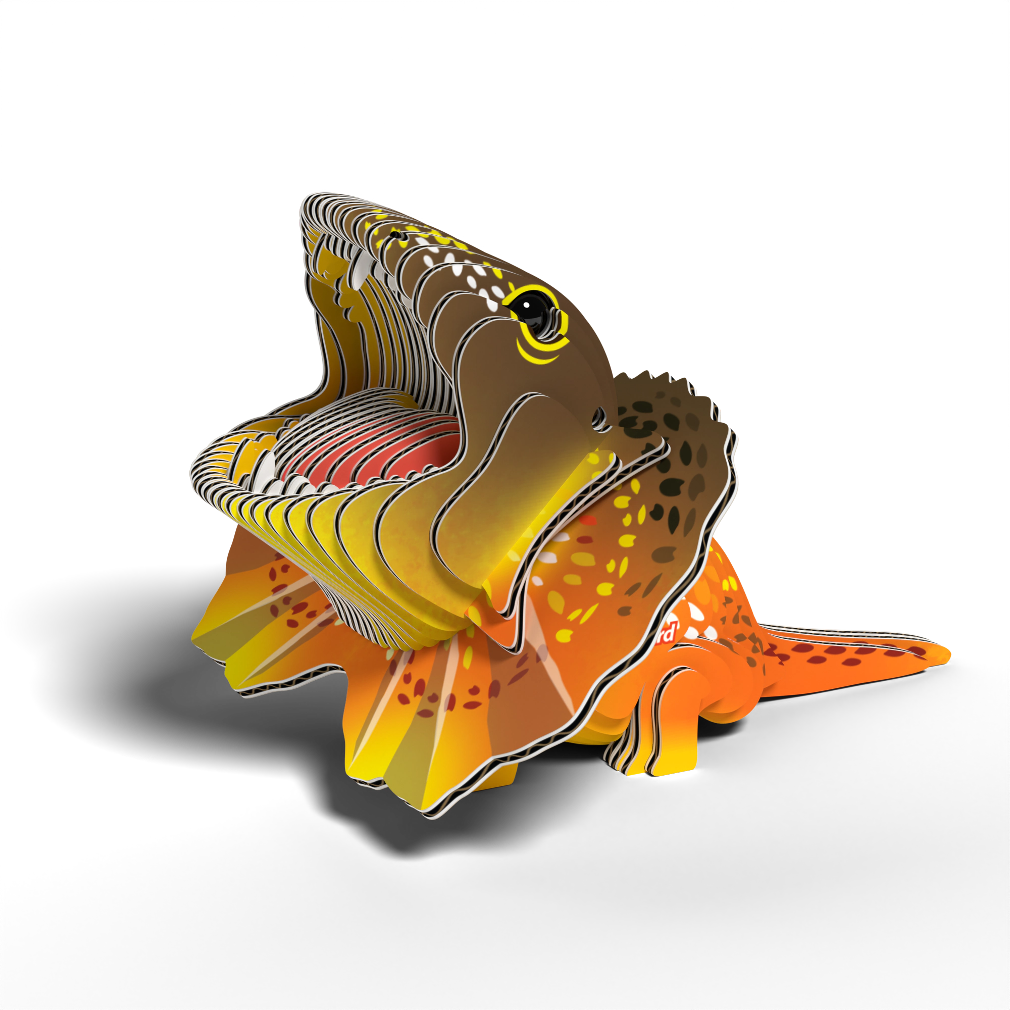 EUGY Frilled Lizard 3D Puzzle - contains 32 puzzle pieces
