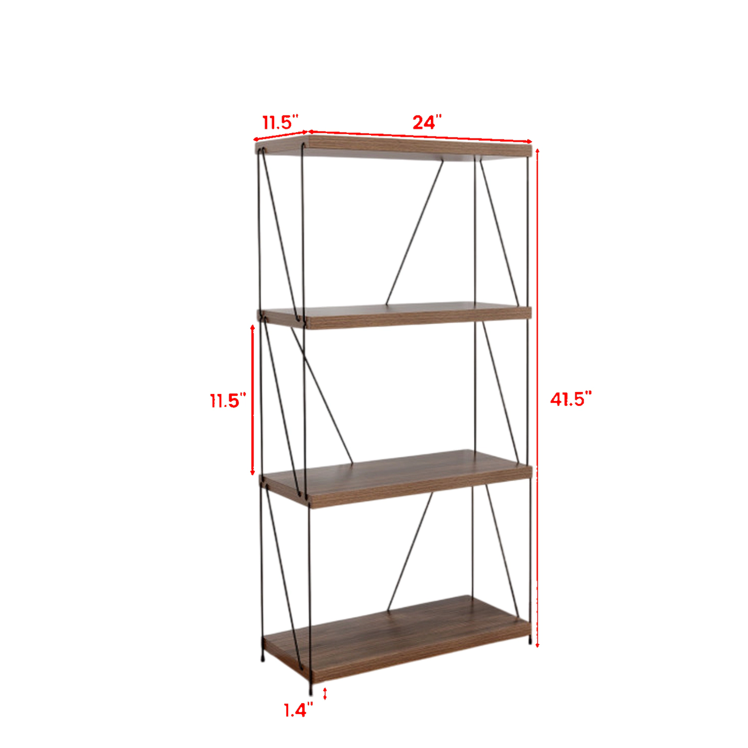Hivvago Contemporary Metal Frame Storage and Display Shelf Designs